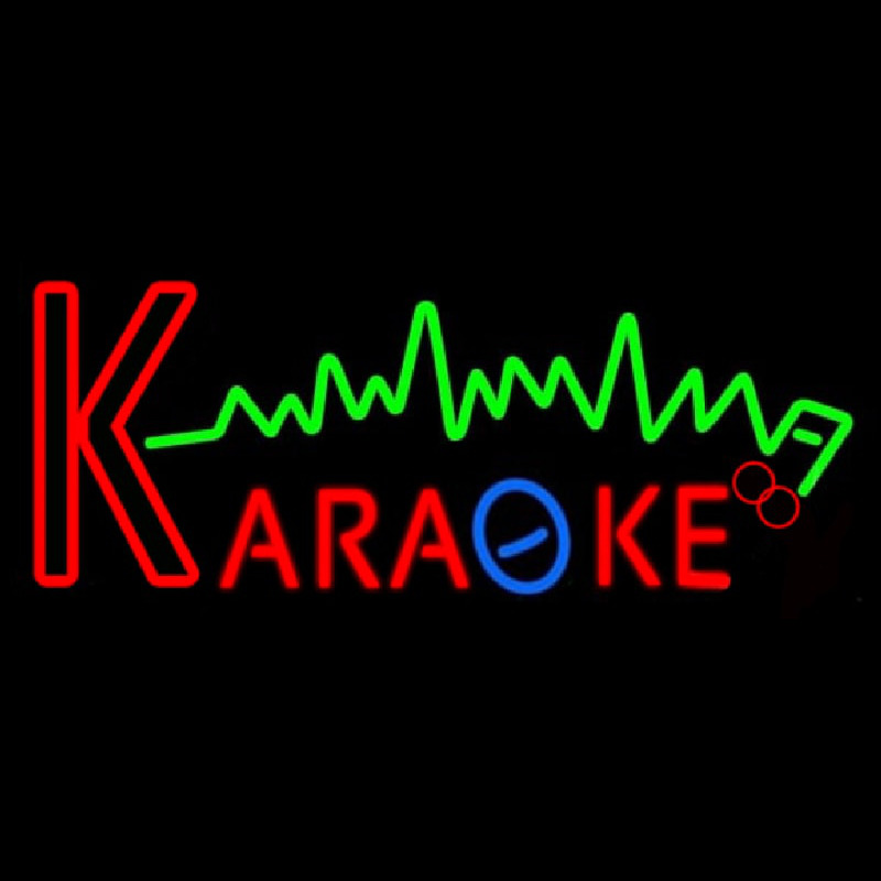 Karaoke Music Note 2 Neon Sign