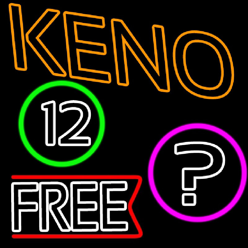 Keno Free Neon Sign