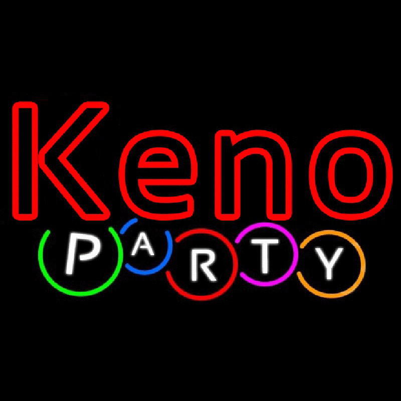 Keno Party Neon Sign