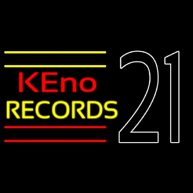 Keno Records 21 2neon Sign Neon Sign