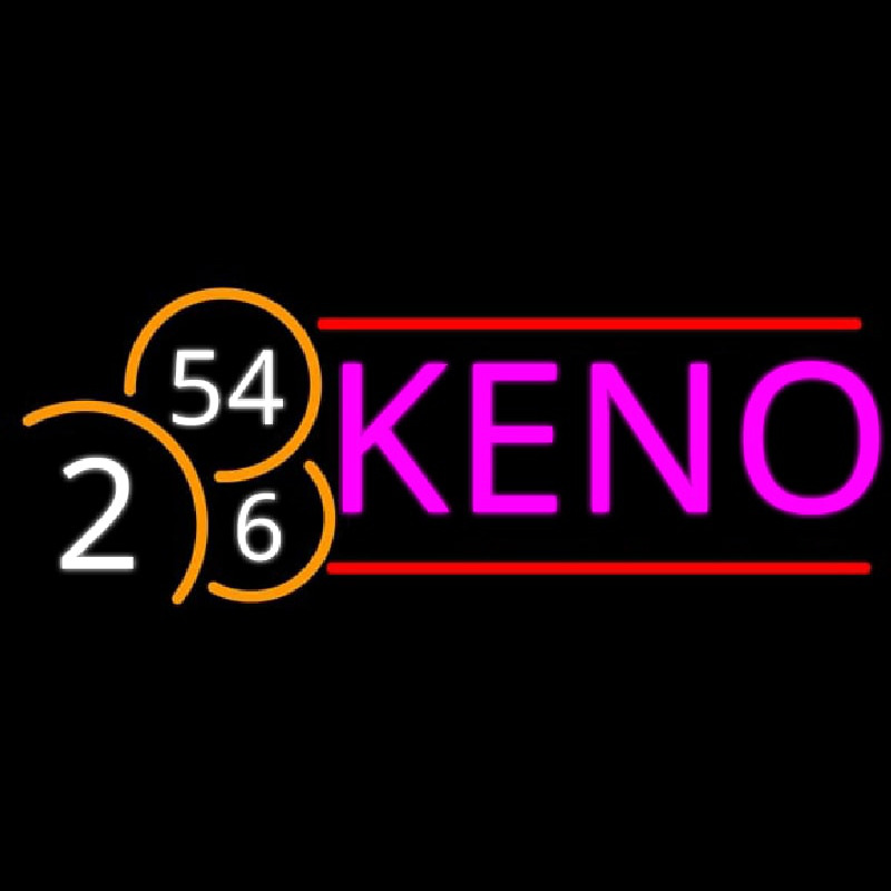 Keno With Ball 1 Neon Sign
