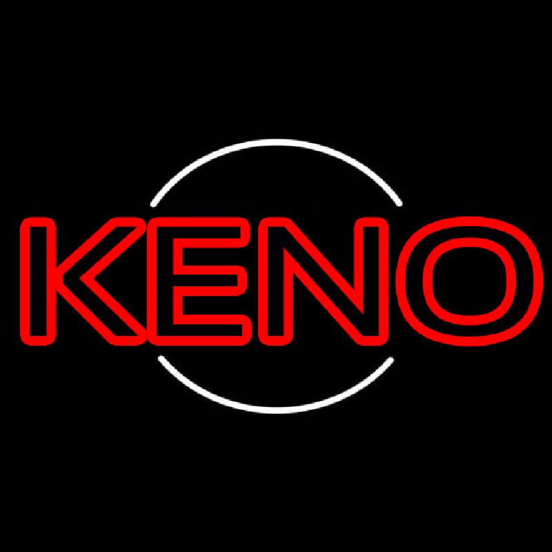 Keno With Ball Neon Sign