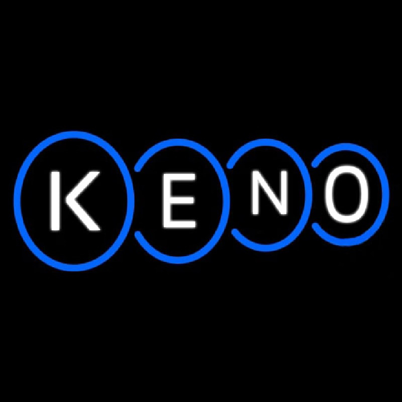 Keno With Border 1 Neon Sign