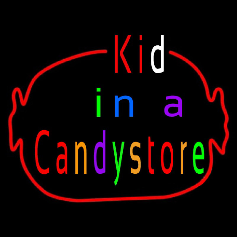 Kid In A Candy Store Neon Sign