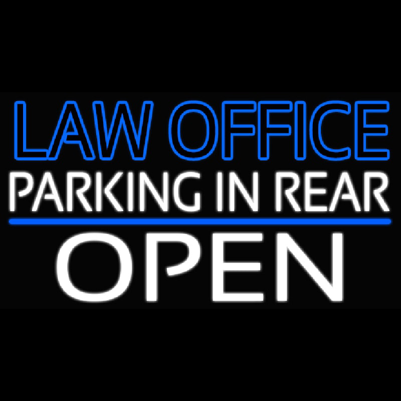 Law Office Open Neon Sign