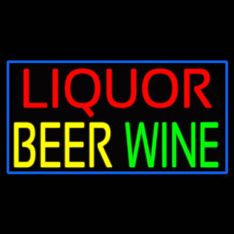 Liquor Beer Wine Neon Sign