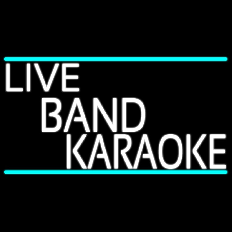 Live Band Karaoke Neon Sign