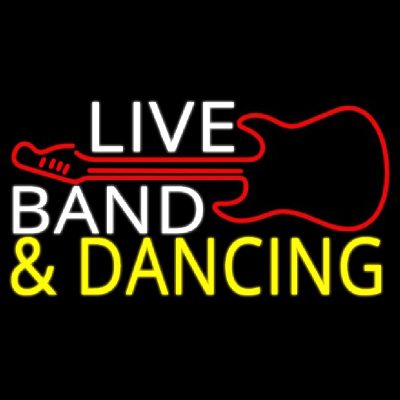 Live Bands Neon Sign