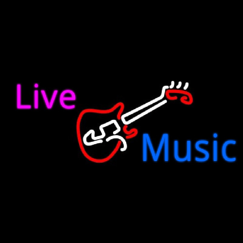 Live Music Neon Sign