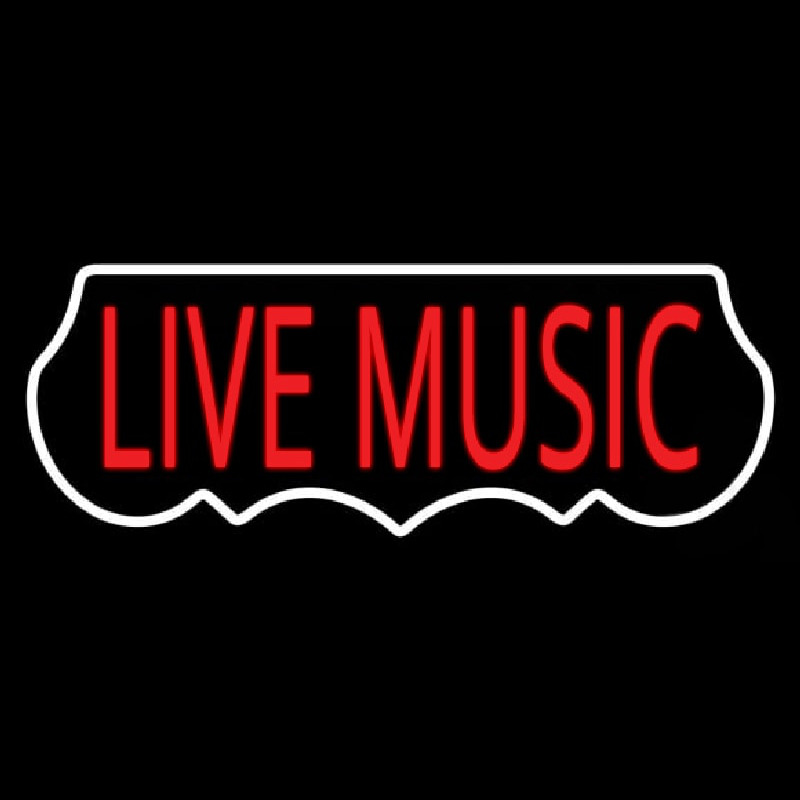 Live Music Red 1 Neon Sign