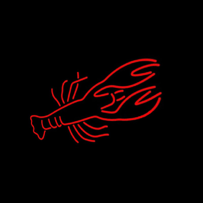 Lobster Red Logo Neon Sign