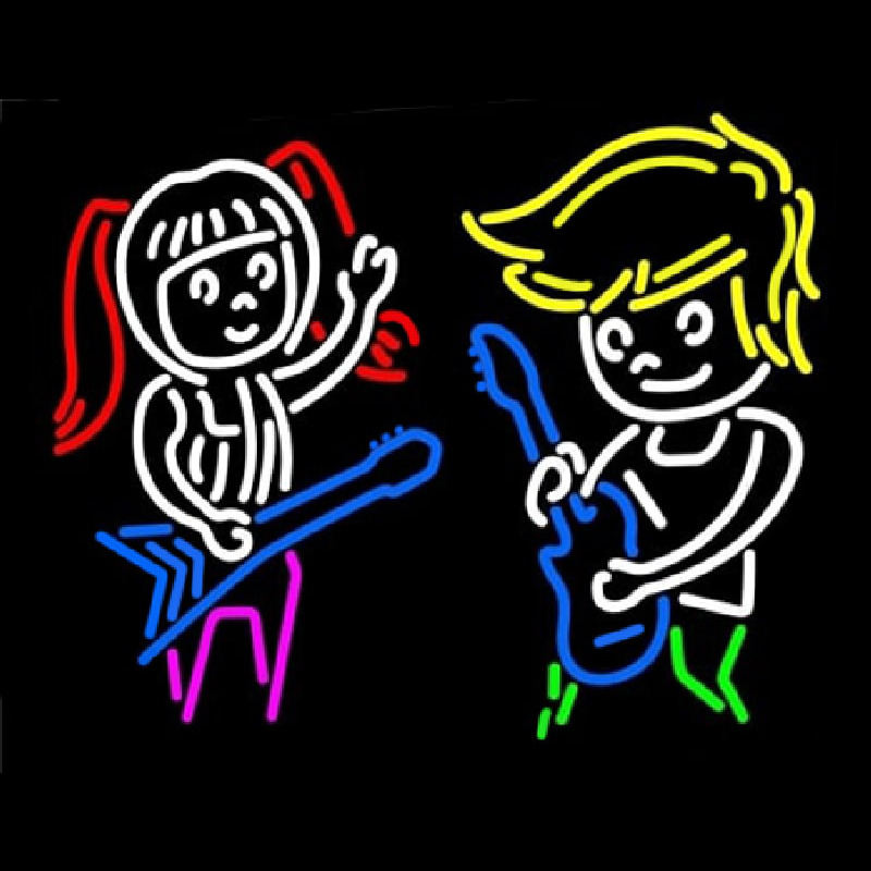 Logo Guitar Band Neon Sign
