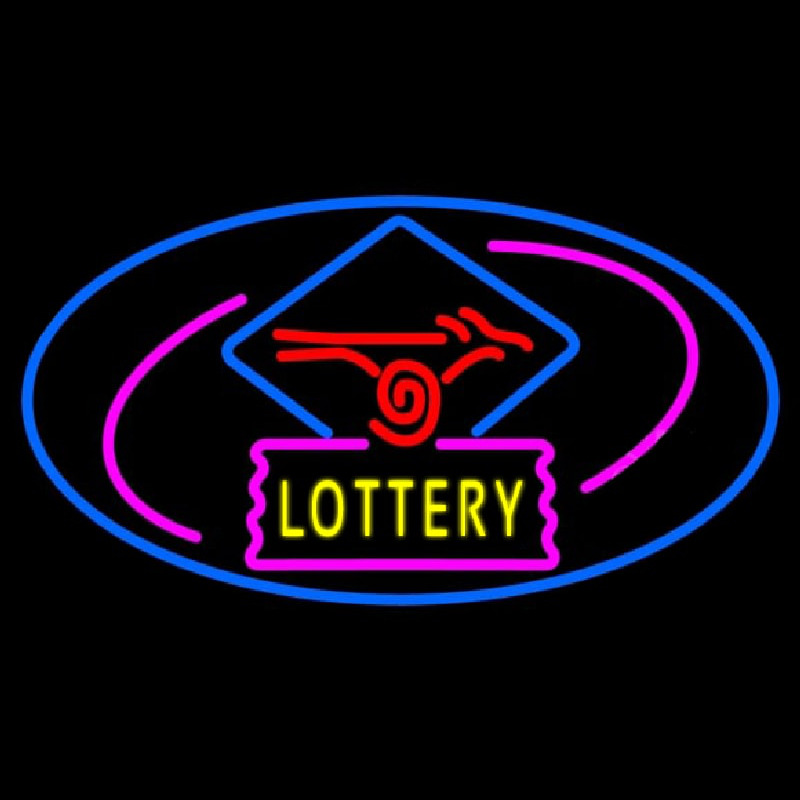 Lottery Logo Neon Sign