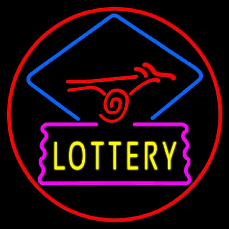 Lottery Logo Neon Sign