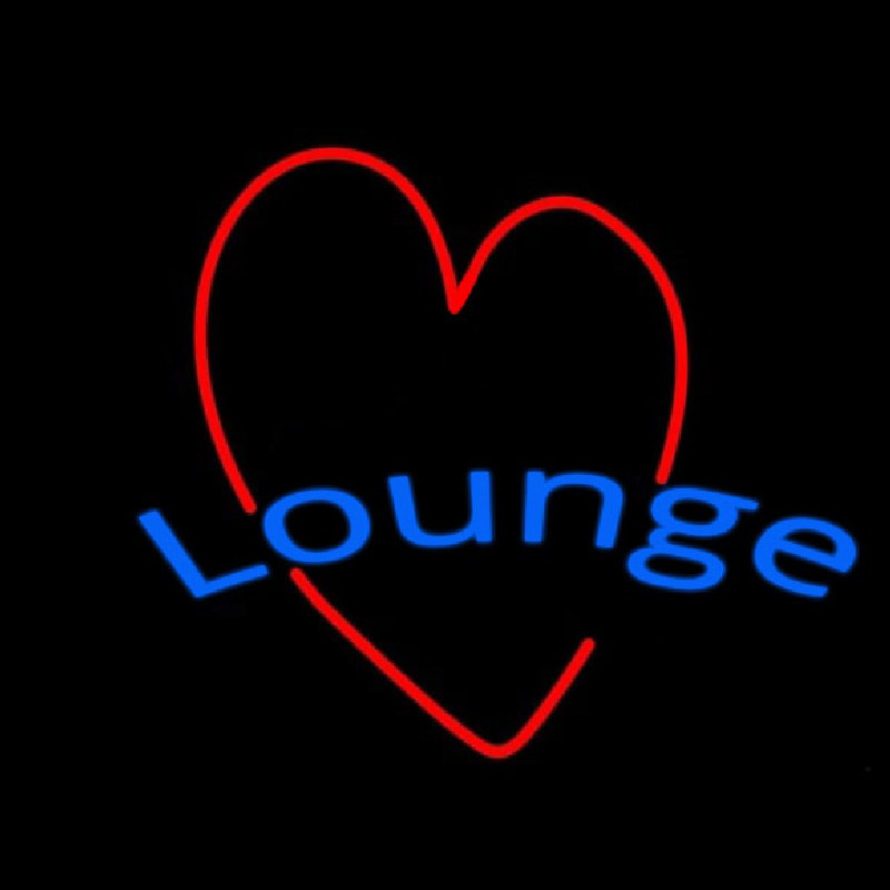 Lounge With Heart Neon Sign