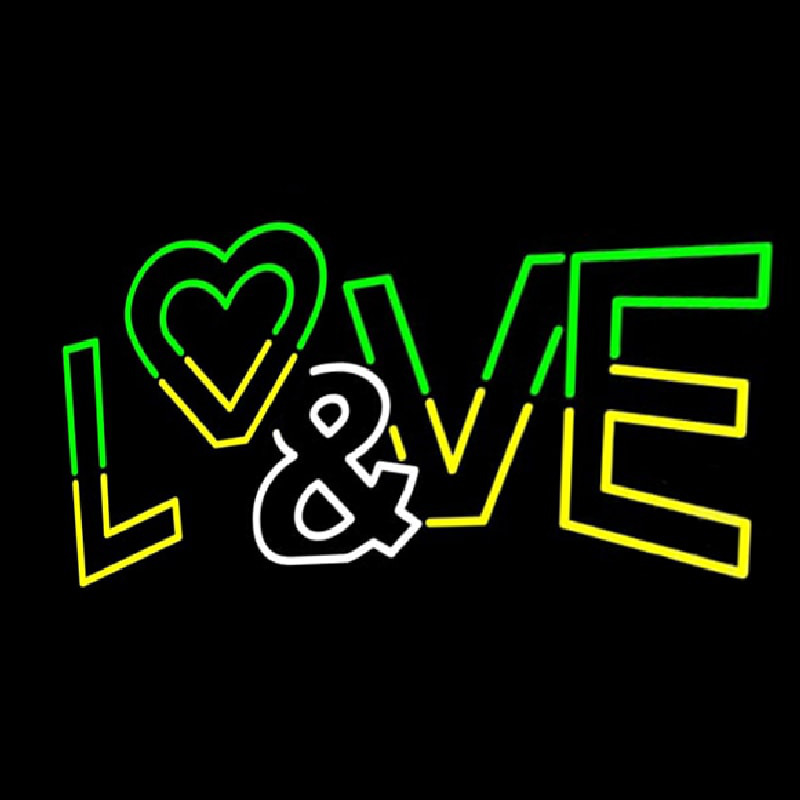 Love And Logo Neon Sign