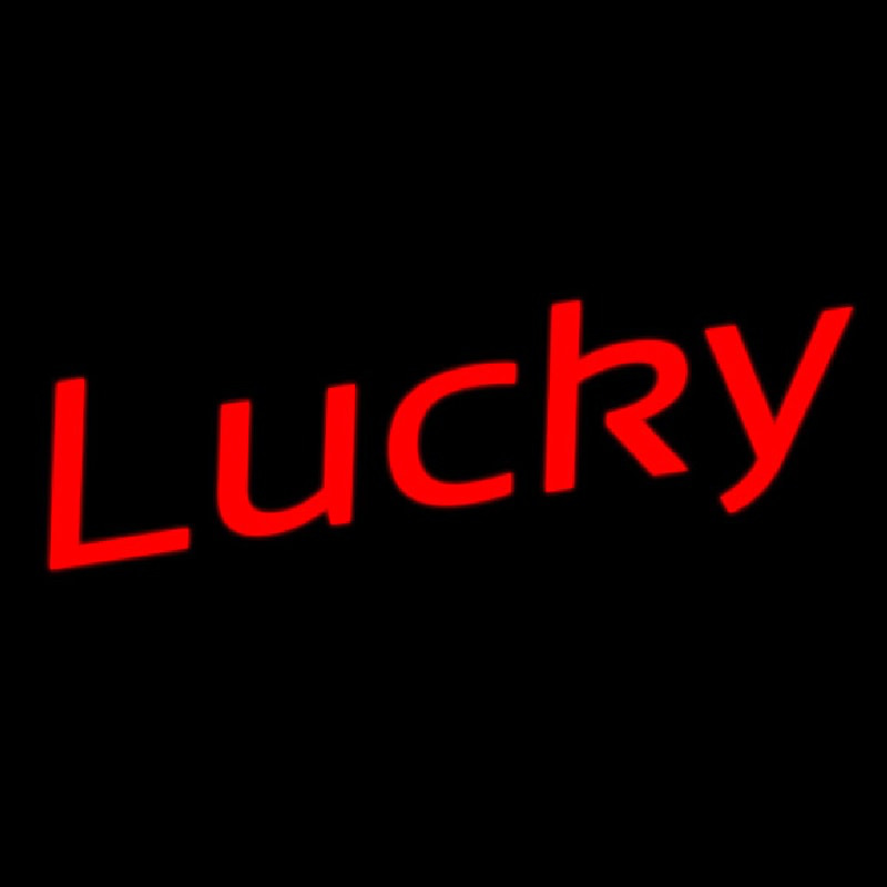 Lucky Neon Sign