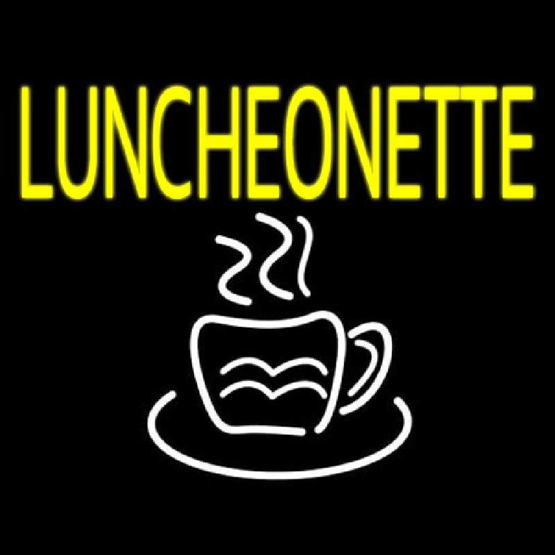 Luncheonette With Coffee Neon Sign