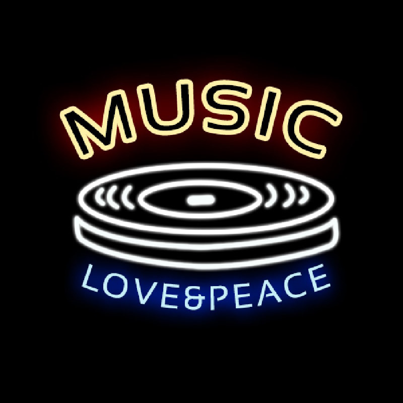 Music Love Peace Neon Sign Neonsignsus Com