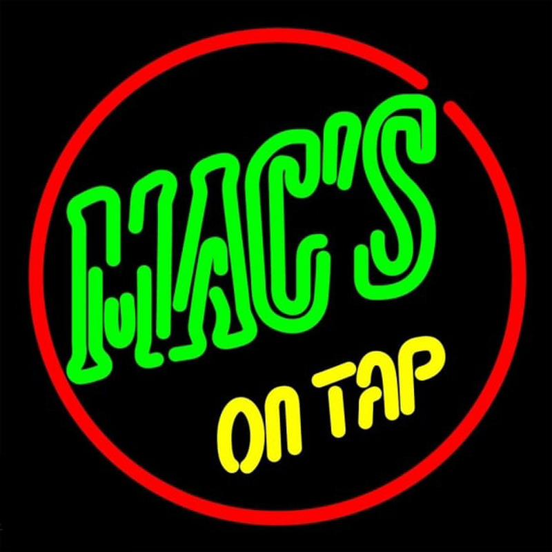 Macs On Tap Neon Sign