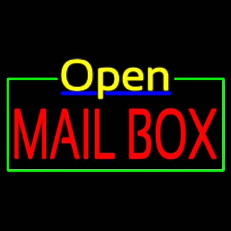Mailbo  Open Neon Sign