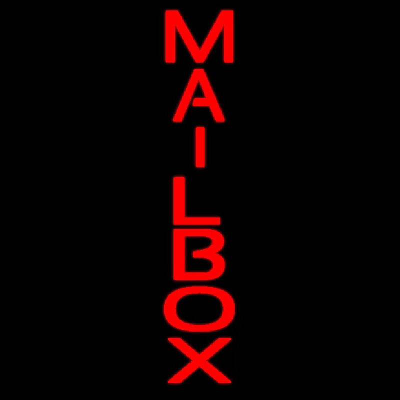 Mailbo  Vertical Neon Sign