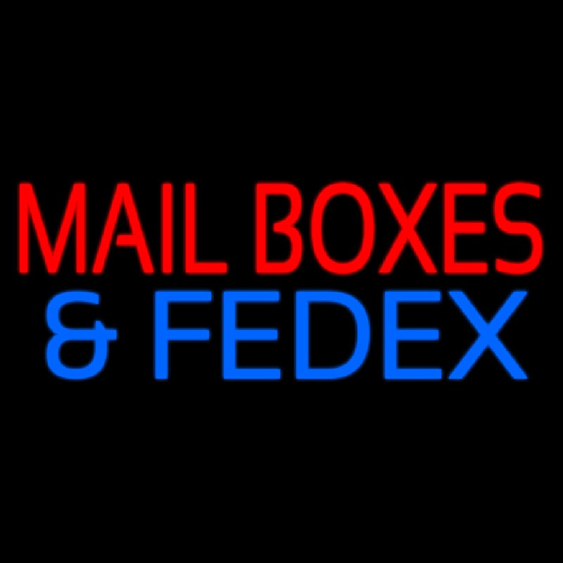 Mailbo es And Fede  Neon Sign