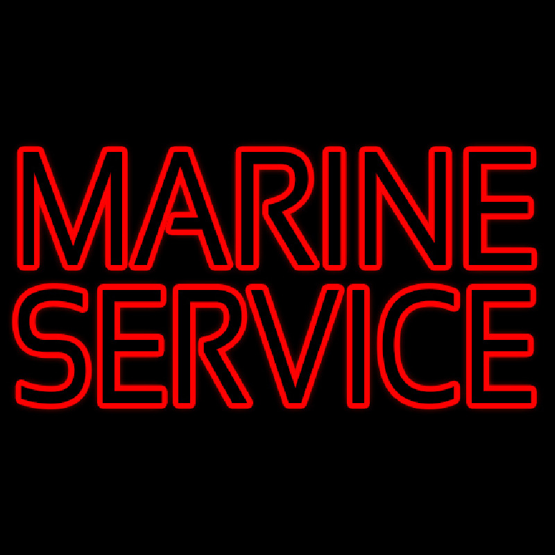 Marine Service Neon Sign