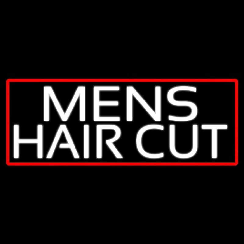 Mens Hair Cut Neon Sign