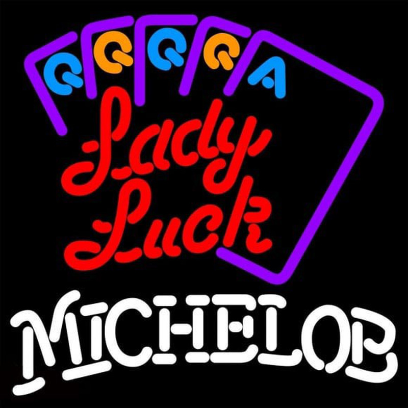 Michelob Lady Luck Series Beer Sign Neon Sign