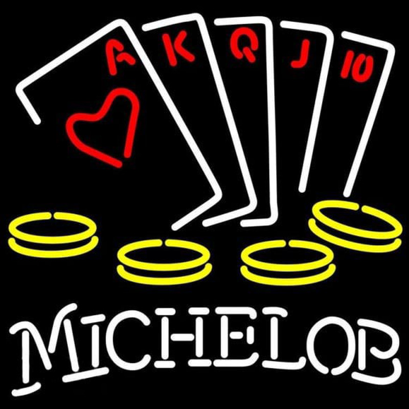 Michelob Poker Ace Series Beer Sign Neon Sign