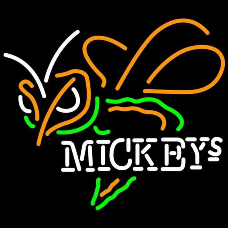 Mickeys Bumble Bee Hornet Neon Sign