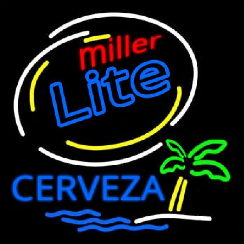 Miller Lite Cerveza Beer Bar Neon Sign ️
