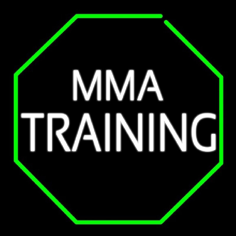 Mma Training Martial Arts Neon Sign