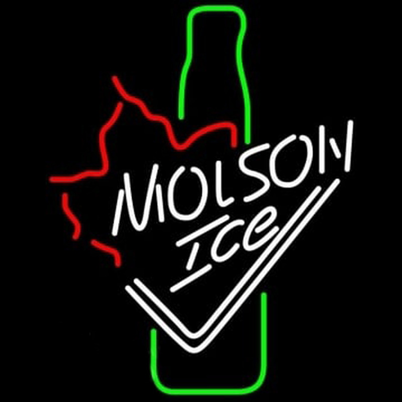 Molson Ice Bottle Neon Sign
