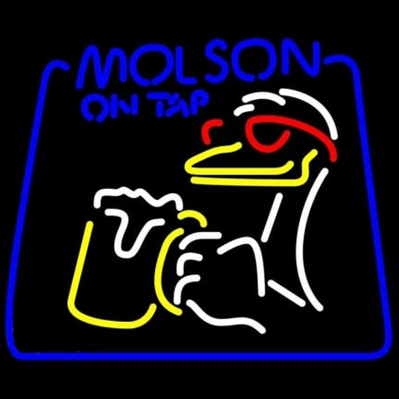 Molson On Tap Duck Neon Sign