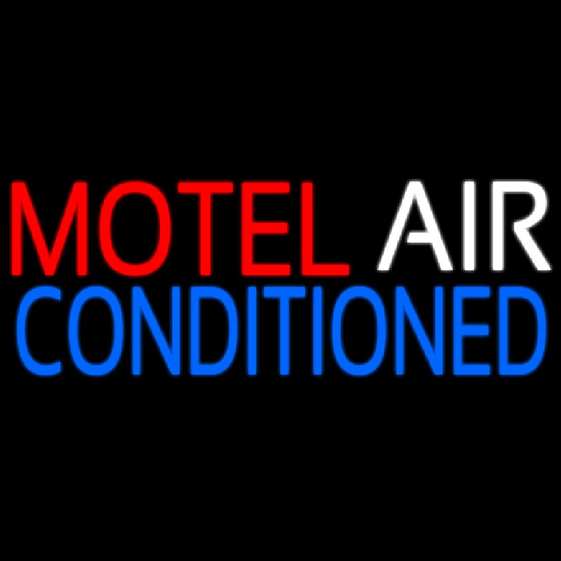 Motel Air Conditioned Neon Sign