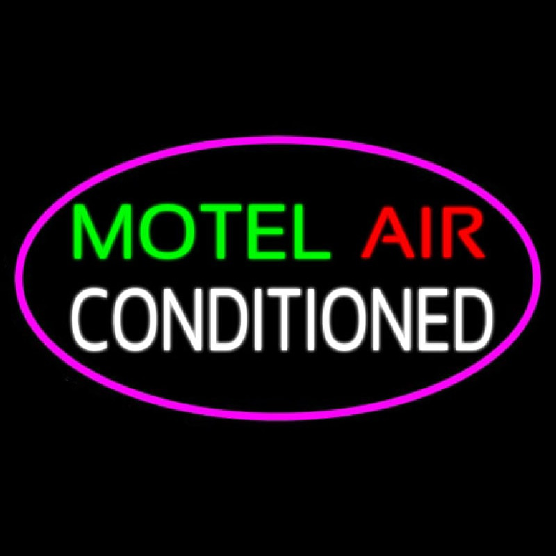 Motel Air Conditioned Neon Sign