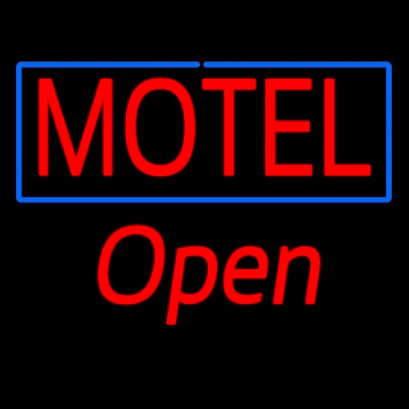 Motel Open Neon Sign