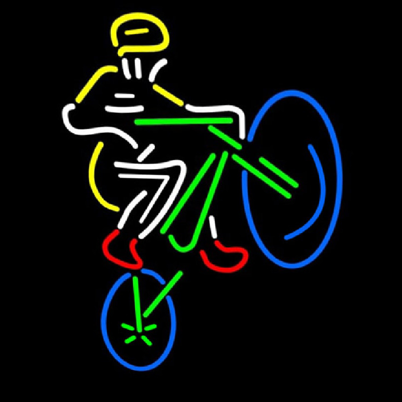 Mountain Biker Neon Sign