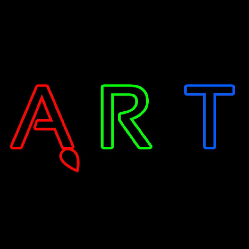 Multi Color Art 3 Neon Sign