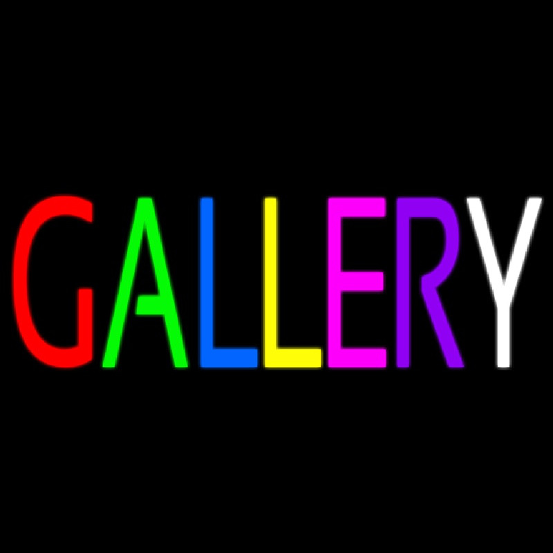 Multi Color Gallery Neon Sign