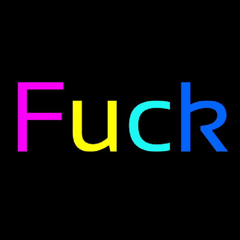 Multicolor Fuck Neon Sign