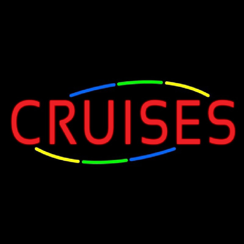 Multicolored Deco Style Cruises Neon Sign
