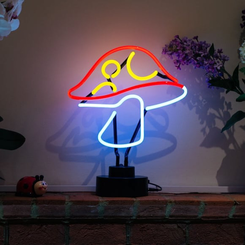 Mushroom Desktop Neon Sign