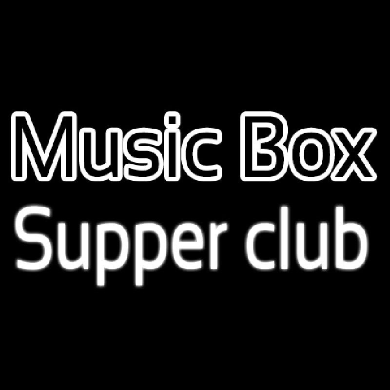 Music Bo  Supper Club Neon Sign