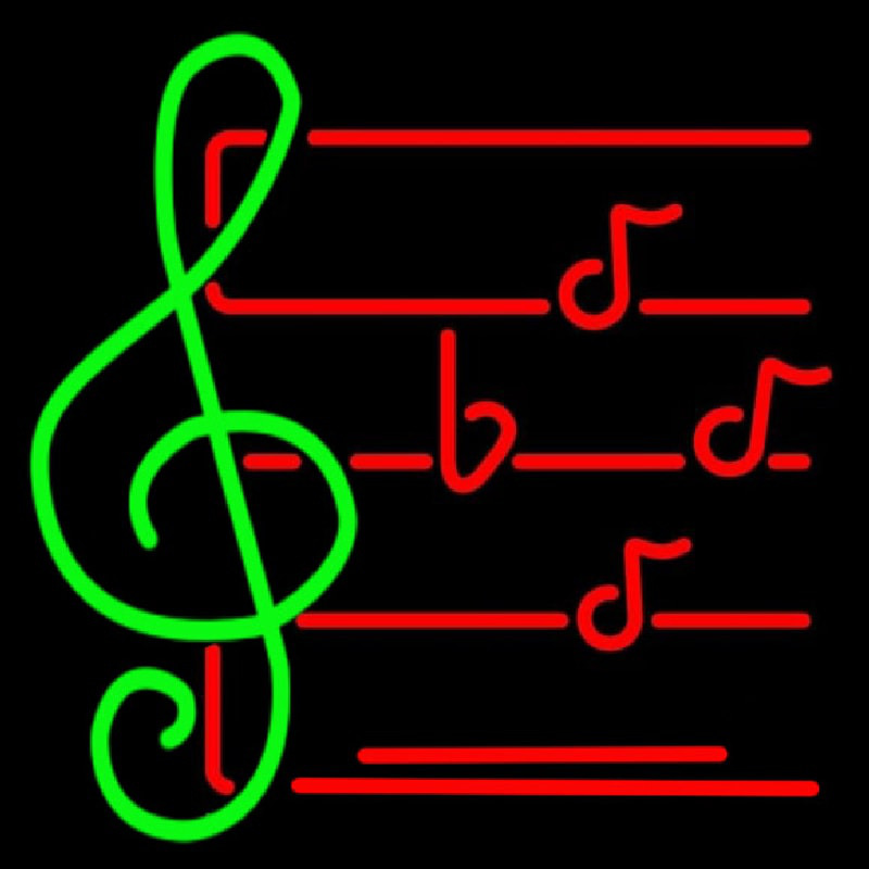 Music Note Neon Sign