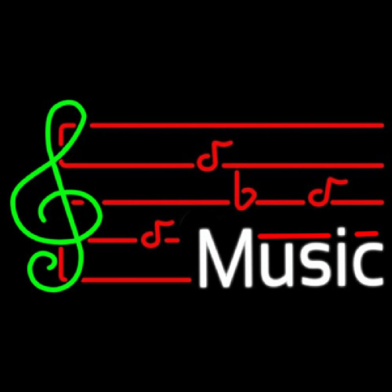 Music Note Neon Sign