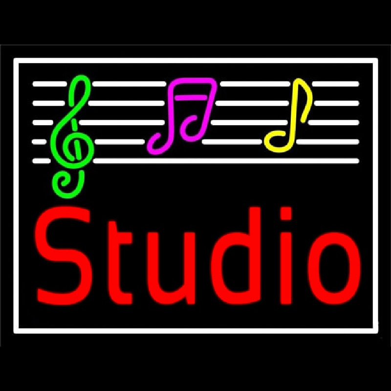 Music Studio 2 Neon Sign