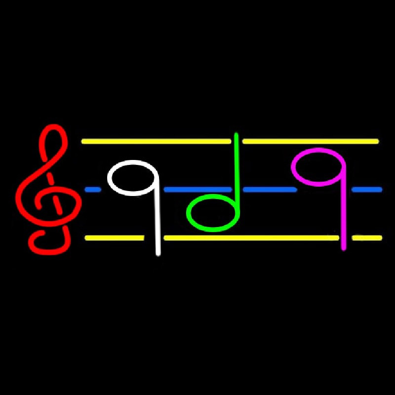 Musical Notes Neon Sign